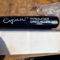 Autographed MLB BAT 