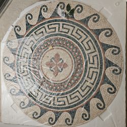 Floor medallion ceramic tile