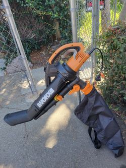 WORX Electric Leaf Blower Vacuum with Bag
