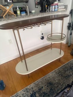 West elm wine cart