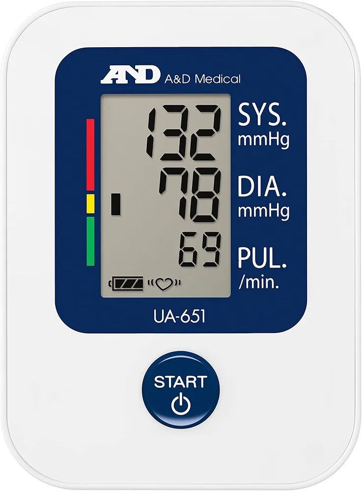 A&D Medical Blood Pressure Monitor for Home Use, UA-651