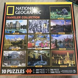 Nat Geo Multi Puzzle Set - All Pieces