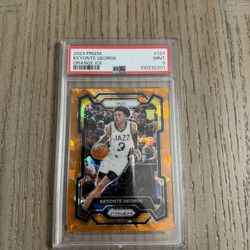2023 Prizm Keyonte George – Orange Ice Prizm – Rookie – PSA 9 MINT