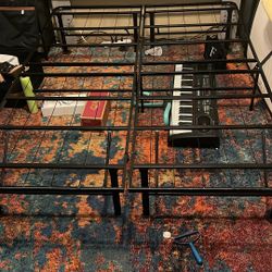 Black Metal Queen Bed Frame