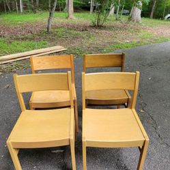 12 Wooden Chairs