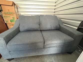 Blue Loveseat
