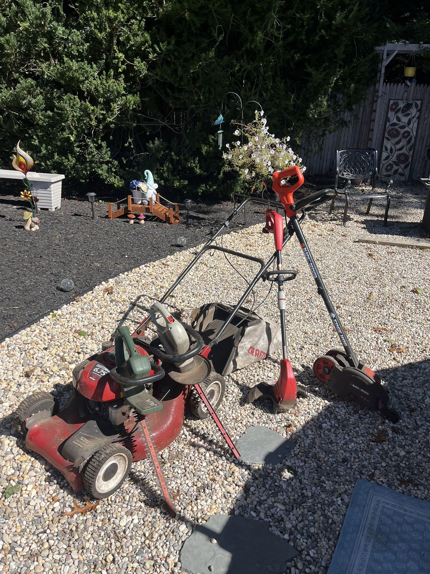 Mower, Edger, Weed Whacker, Hedge Trimmer