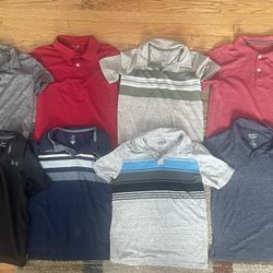 Boys Collared Short Sleeve Shirts 