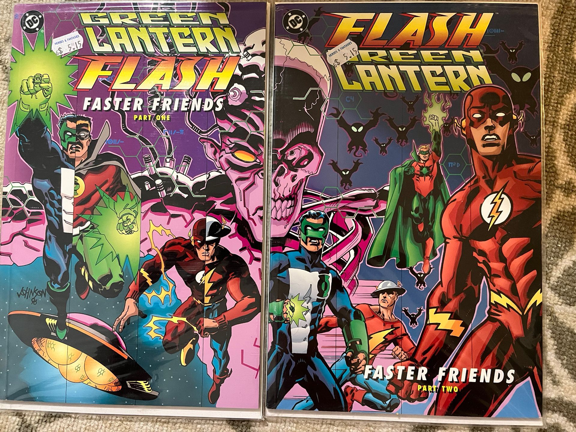 Green Lantern Flash Faster Friends 1-2-Complete Series-First Prints