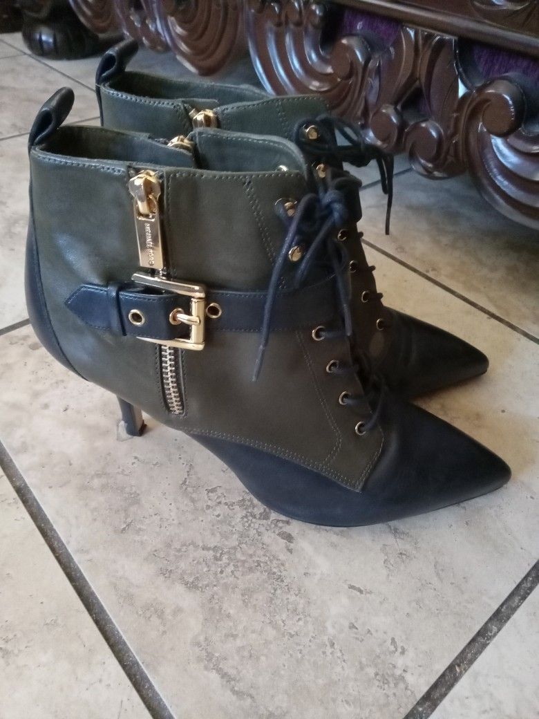 Michael Kors Brena Bootie Leather Boots 