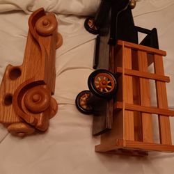 Vintage Wooden Truck And Car