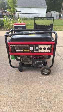 7000 watt gas generator with electric start