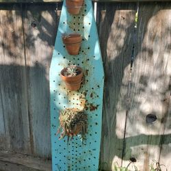 Vintage Ironing Board Plant Holder, Comes With Plants 