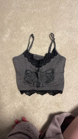 Skull Moth Crop Tank 