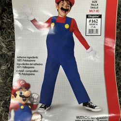 Kids Halloween Costume Super Mario 7-8