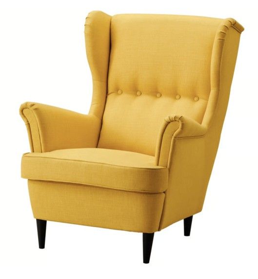 IKEA STRANDMON Wing chair, Skiftebo yellow * SILLON para Comedor, Salón, Dormitorio