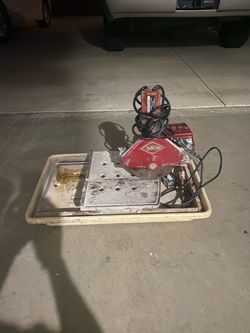 Wet tile saw