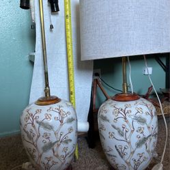 Mid Century  Asian Style Lamps 