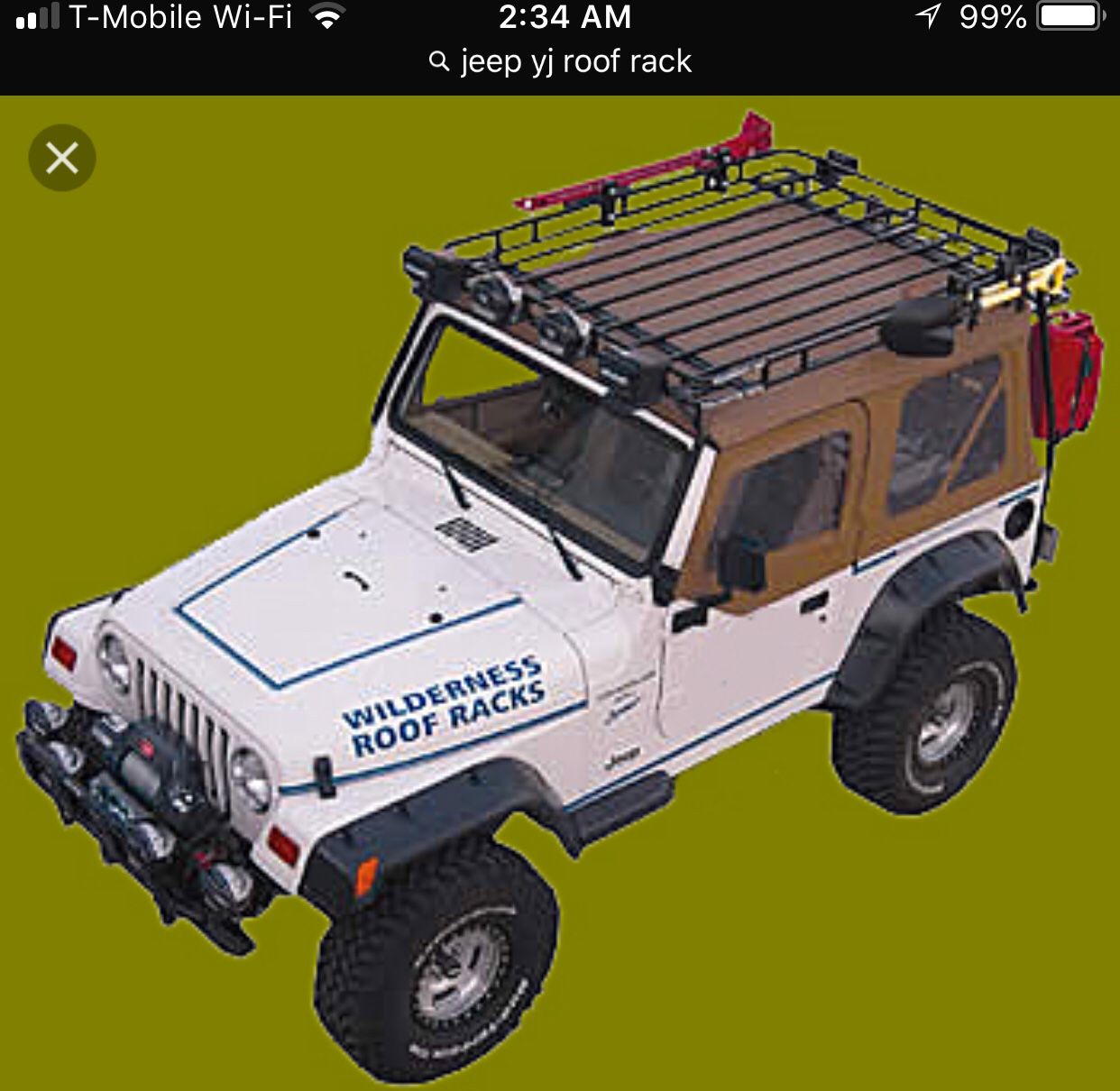 Jeep Wrangler YJ Roof rack camping for Sale in San Jacinto, CA - OfferUp