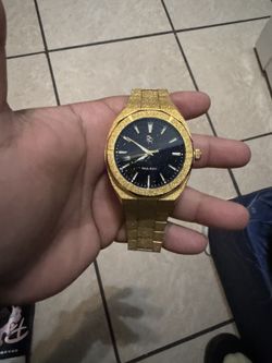 Paul Rich Frosted Gold Watch