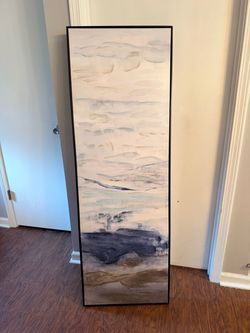 Large Abstract Canvas Wall Art Black Frame
