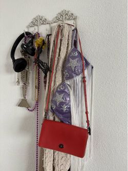 Orange coach crossbody bag