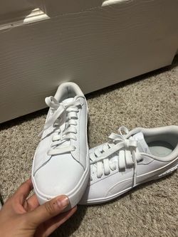Puma White Low-Top Sneakers