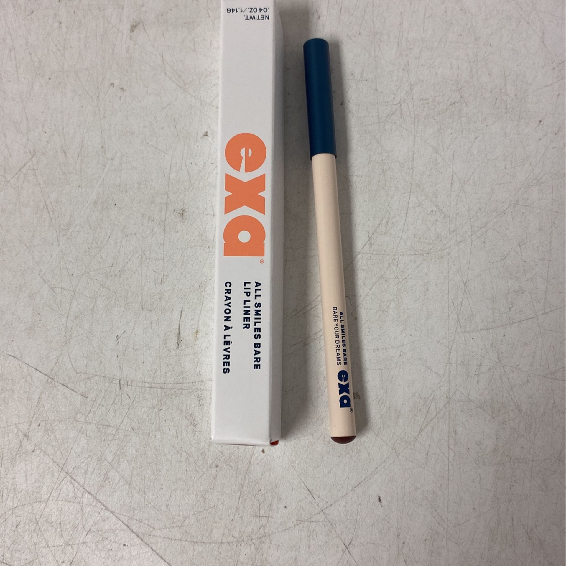 Exa all smiles bare lip liner, .04oz, Bare your dreams, open box