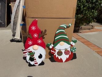 Christmas Gnome Yard Decorations Set of 2