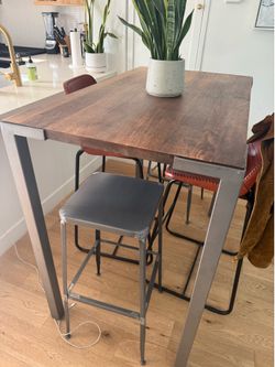 West elm high table (48L x 28W x 42H)