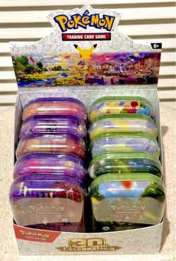 Pokémon 30th Celebration Mini Tin Display Box