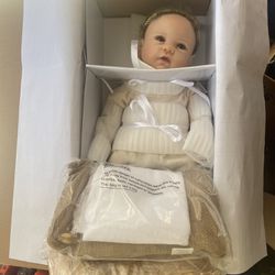 Ashton Drake Galleries Jesus Baby Doll With Realistic Manger And Natural Fabrics