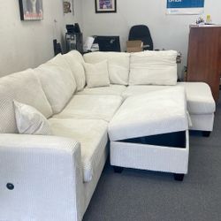 New Sectional Couch With Ottoman / Free Delivery 