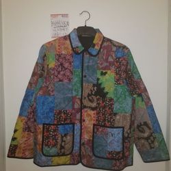 SUPREME REVERSIBLE QUILTED PATCHWORK JACKET MULTICOLOR BLACK M MEDIUM RARE BAPE