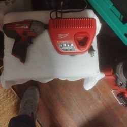 Milwaukee driver and charger