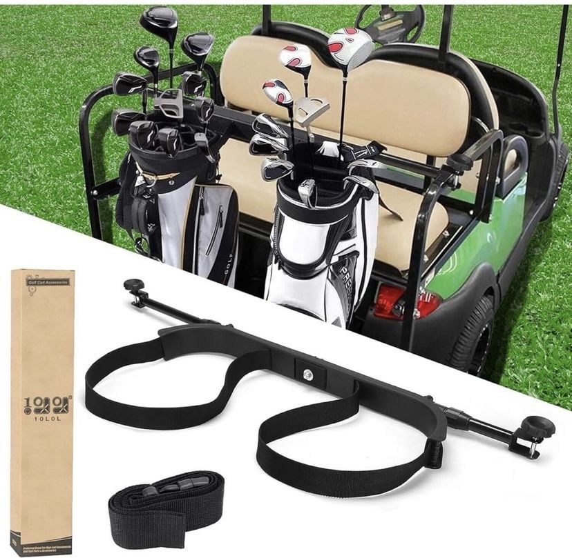 Universal Golf Bag Holder Attachment No-drilling Required Yamaha EZGO Club Car