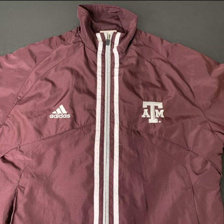 Texas A&M Aggies Dance Team NCAA Adidas Windbreaker Jacket - Women’s Size Medium