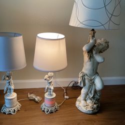 Antique, Nightstand And Dresser Lamps 