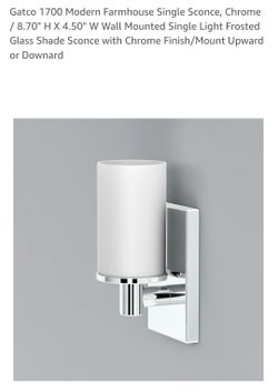 Gatco Modern Farmhouse Single Scone Light Fixture