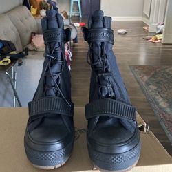 Converse Black Boots