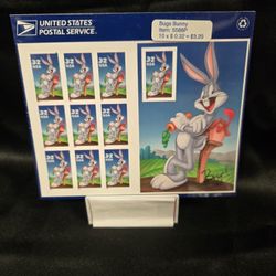 Looney Tunes Tweety Bugs Bunny - Ten 32 Cent Stamps - MINT USPS 558915