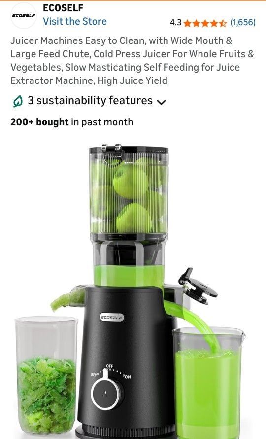 New In Box Cold Press Juicer