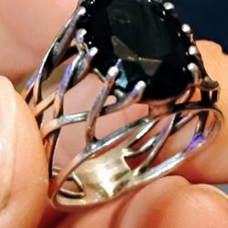 Oval Black Stone 