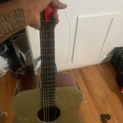 Acoustic Guitar With one String missing