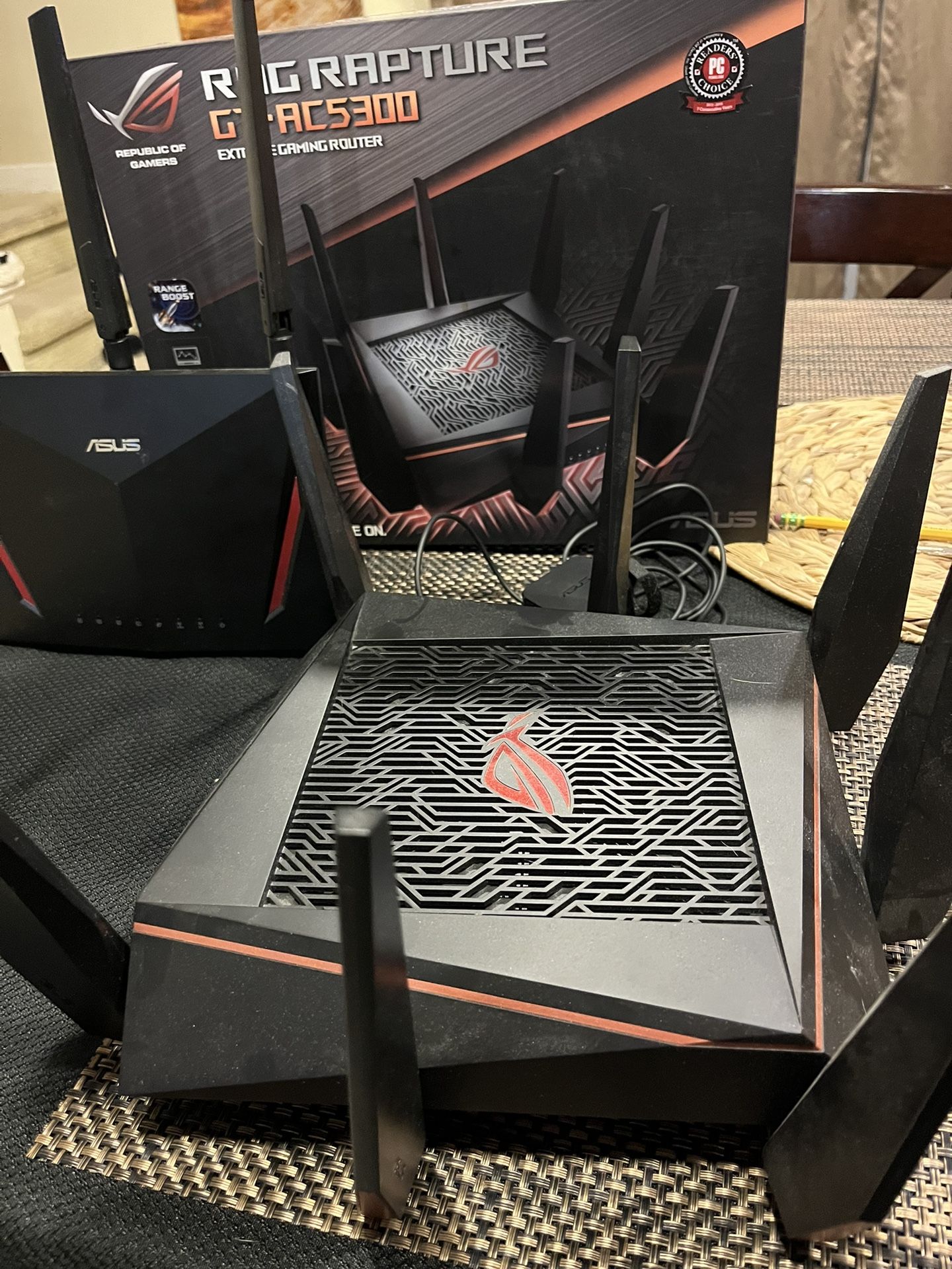 Asus ROG Rapture GT-AC5300 Gaming Router W/ AC2900 Mesh 