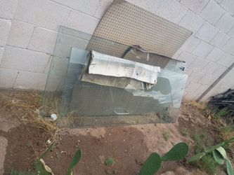 Bathroom glass door