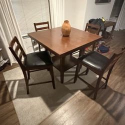 Counter Height Table With 4 Chairs 