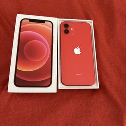 Apple iPhone 12 128gb Red New T-Mobile Or Metro PCs 