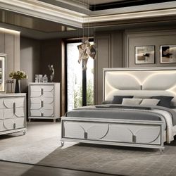 NEW LUXURY BEDROOM FURNITURE SET - SPECIAL FINANCING AVAILABLE- BED MATTRESS 
