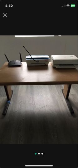 Large solid oak desk